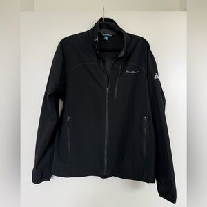 Eddie Bauer Men's Black Windbreaker Jacket